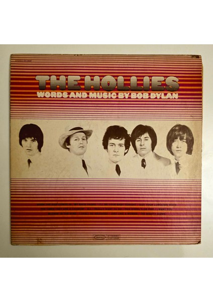 The Hollies - Words And Music By Bob Dylan - Dönem Baskı Plak