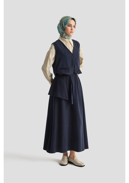 Yelekli 2 Li Tencel Takım 25Y6050 Lacivert fiyatları