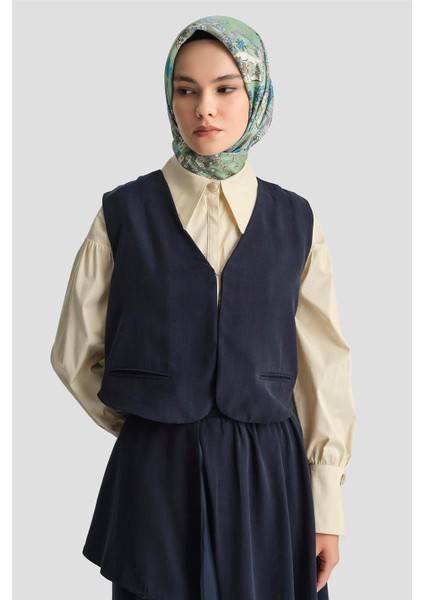 Yelekli 2 Li Tencel Takım 25Y6050 Lacivert fırsatları
