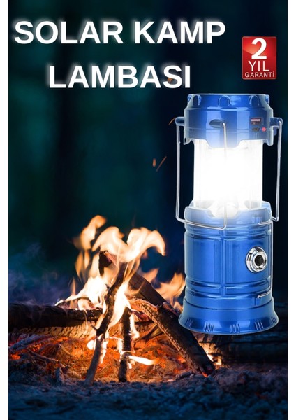 Kamp Lambası El Feneri Askılı Büyük Boy USB Şarjlı Işıldak