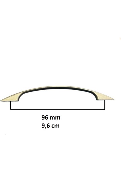 Noktalı Saten Çekmece Dolap Kapak Kulpu 96 Mm Metal Kulp 5 Adet​​​​​​​ fırsatları