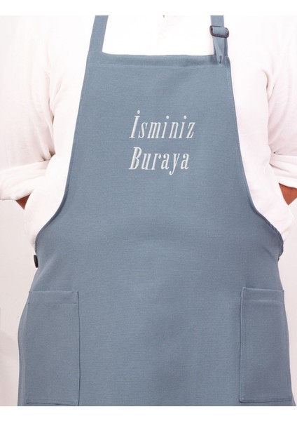 Mutfak Önlüğü Kişiye ve Isme Özel Nakışlı Mutfak Önlüğü Sade Farklı Renkler