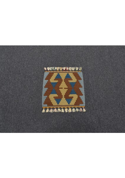 Yeni El Dokuma Kare Köşe Sandalye Minderi Pınarbaşı Kayseri Yün Kilim 5977 modelleri