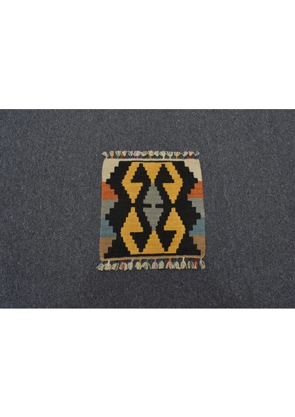 Yeni El Dokuma Kare Köşe Koltuk Sandalye Minderi Pınarbaşı Kayseri Yün Kilim 5986 fırsatları