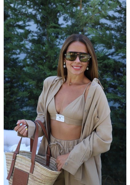 Camel Sırt Düğme Detay Büstiyer fırsatları