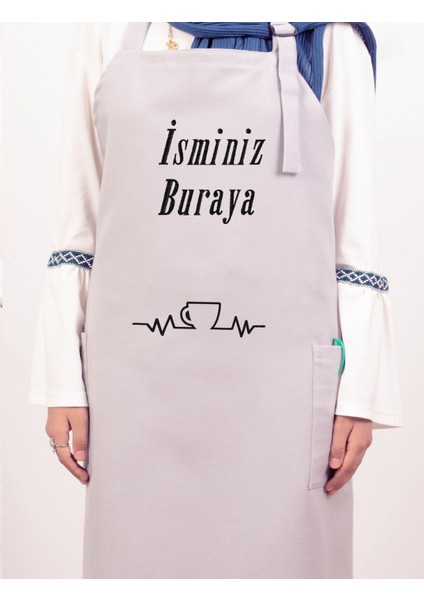 Mutfak Önlüğü Kişiye ve İsme Özel Nakışlı Mutfak Önlüğü Fincan Farklı Renkler fiyatları