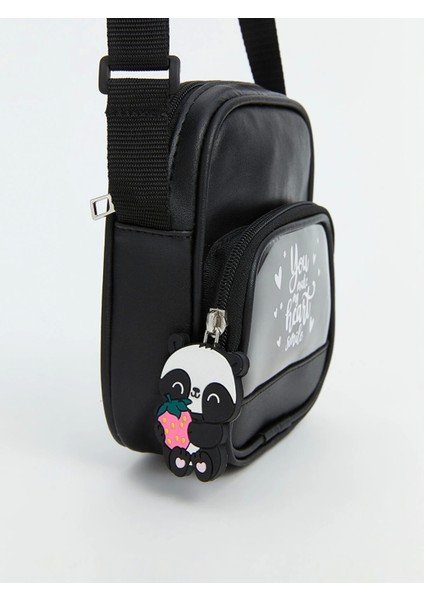 Lcw Accessorıes Siyah Baskılı Kız Çocuk Omuz Çantası fiyatları