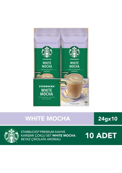 White Mocha Premium Kahve Karışımı 24 gr x 10 Paket