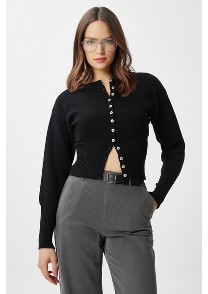 Kadın Aria Premium Viscose Yumuşak Siyah Triko Hırka fiyatları