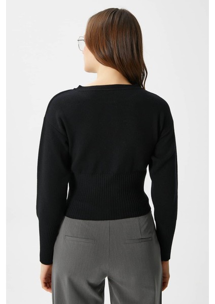 Kadın Aria Premium Viscose Yumuşak Siyah Triko Hırka fırsatları
