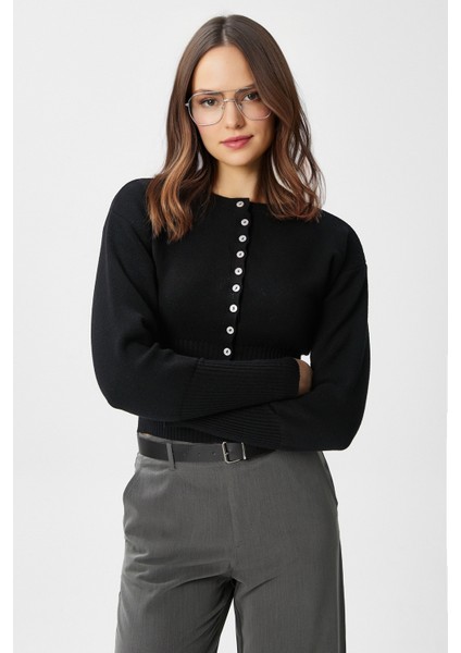 Kadın Aria Premium Viscose Yumuşak Siyah Triko Hırka indirimleri