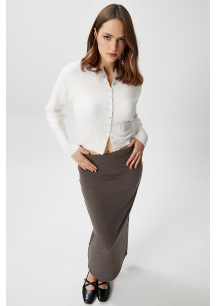 Kadın Aria Premium Viscose Yumuşak Ekru Triko Hırka indirimleri