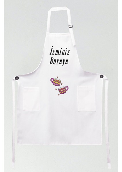 Mutfak Önlüğü Kişiye ve İsme Özel Nakışlı Mutfak Önlüğü Ikili Kupa Farklı Renkler fiyatları