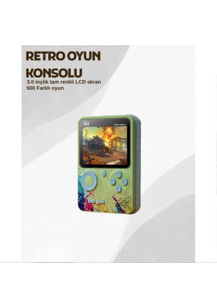 G5 Taşınabilir Retro Oyun Konsolu – Çocuk ve Yetişkinler Için
