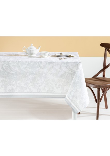 Bernice Polycotton Masa Örtüsü - Gri - 160X160 cm