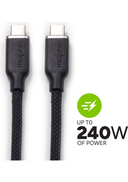 Charge Stream Güç Kablosu 240W Usb-C 40GBP Siyah 0,8m 409912837 indirimleri