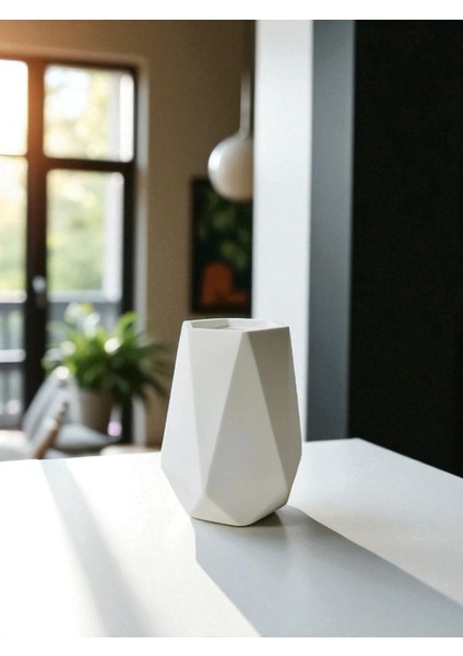 Minimalist Beton Seramik Mini Vazo – Modern Masaüstü Dekoru ve Çok Amaçlı Kullanım (10 cm ) fırsatları