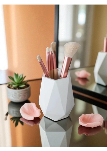 Minimalist Beton Seramik Mini Vazo – Modern Masaüstü Dekoru ve Çok Amaçlı Kullanım (10 cm ) indirimleri