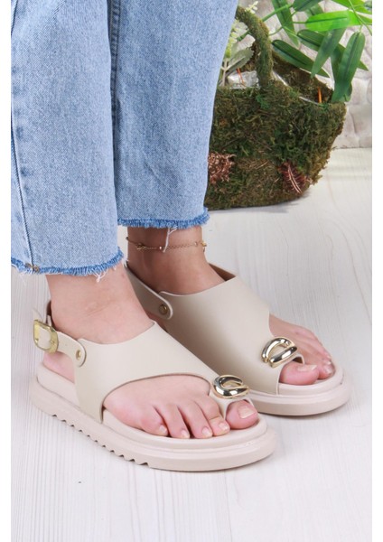 099-108 Fls Toka Detaylı Parmak Arası Kadın Sandalet modelleri