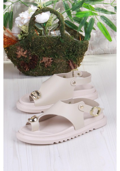 099-108 Fls Toka Detaylı Parmak Arası Kadın Sandalet indirimleri