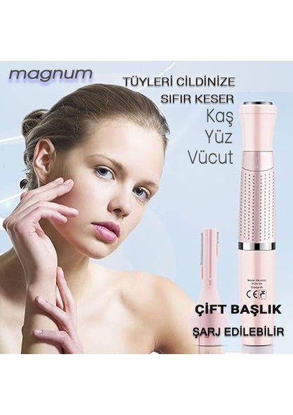 Yüz Kaş Epilatör Vücut Tüy Alma Aleti Epilasyon Traş Makinesi