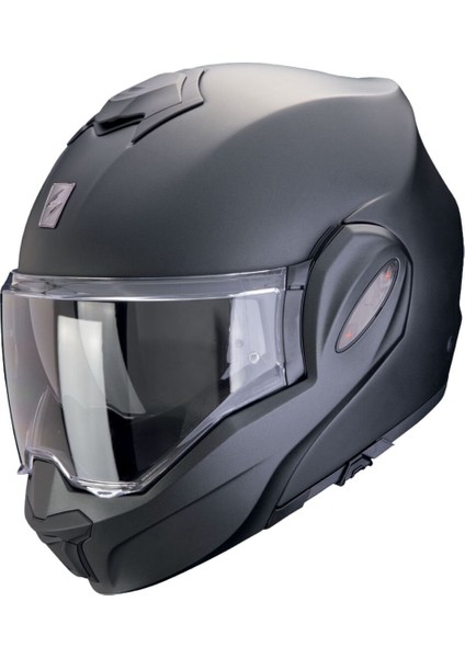 Exo-Tech Evo Pro Çene Açılabilir Motosiklet Kaskı Mat Inci Siyah