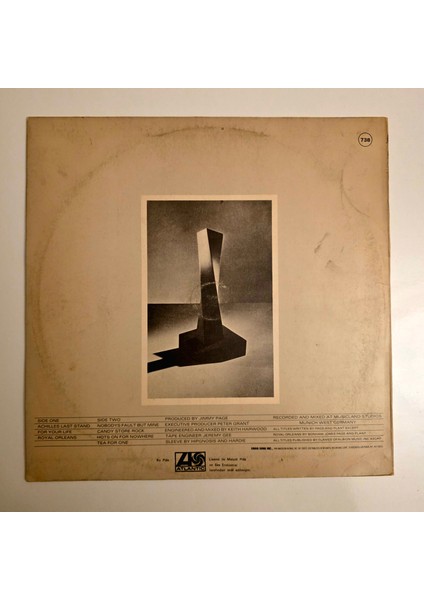 LED Zeppelin - Presence - Dönem Baskı Plak fiyatları