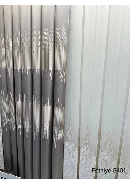 Nivemeshome Fethiye 614178 Gri V-5401 1/3 Sık Pileli Fon Perde Apm fiyatları