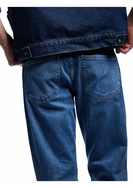Normal Bel Pamuklu Cep Detaylı Straight Fit Jean Pantolon - Mark Jean modelleri