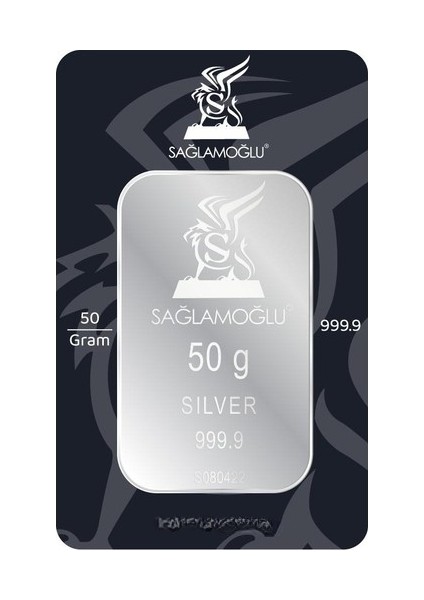 50 gr Gümüş Külçe Sağlamoğlu