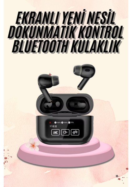 Yeni Nesil Pro Ekranlı Bluetooth Kulaklık 5.0 Bluetooth