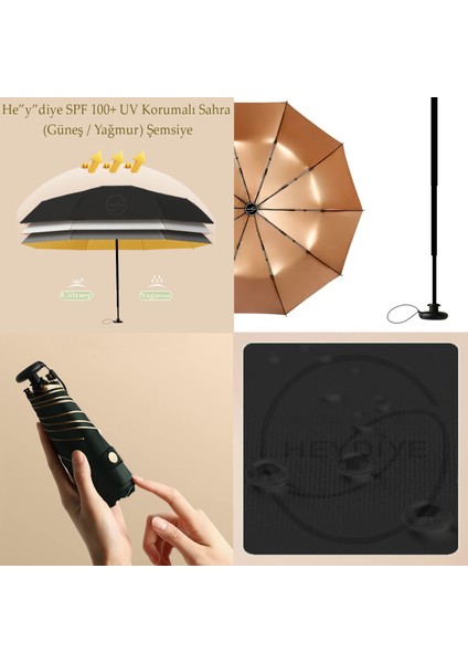 Spf 100+ Uv Korumalı Sahra (Güneş / Yağmur) Şemsiye modelleri