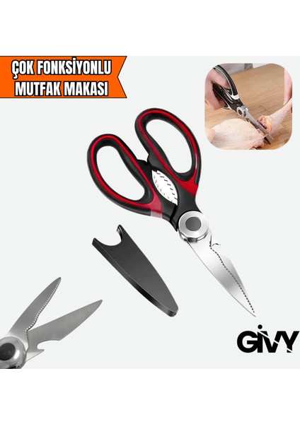 Çok Fonksiyonlu Paslanmaz Çelik Mutfak Makası
