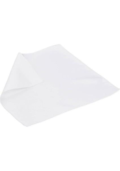 Beyaz Klasik Saten Cep Mendili modelleri