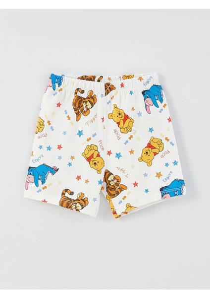 Lcw Baby Ekru Polo Yaka Kısa Kollu Baskılı Erkek Bebek Pijama Takım modelleri