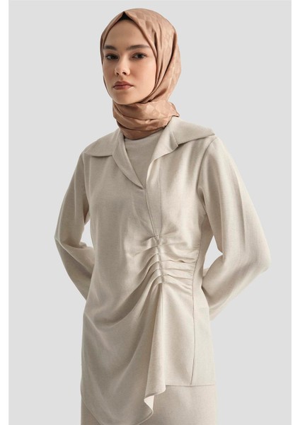 Pantolon Etekli Rahat Takım 25Y6033 Taş modelleri