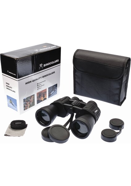 7X50 – Geniş Ön Mercekli Profesyonel El Dürbünü – 1000M/56M – Siyah V3