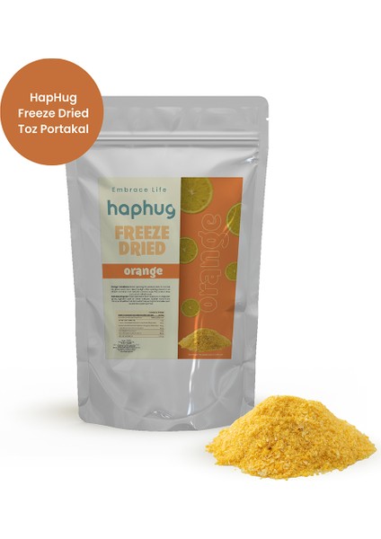 Freeze Dried Dondurularak Kurutulmuş Toz Portakal - 200 gr
