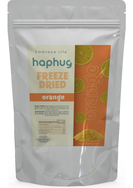 Freeze Dried Dondurularak Kurutulmuş Toz Portakal - 200 gr modelleri