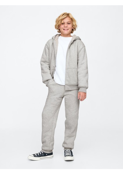 Erkek Çocuk Gri Vintagesoft Sherpa Eşofman Altı