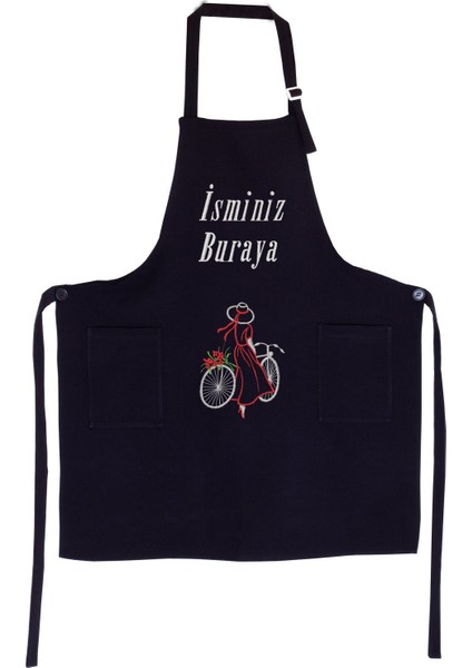Mutfak Önlüğü Kişiye ve İsme Özel Nakışlı Mutfak Önlüğü Bisiklet Farklı Renkler fiyatları