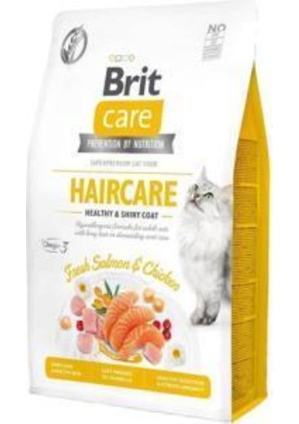Brit Care Haircare Hypo-Allergenic Deri ve Tüy Sağlığı Için Tahılsız Yetişkin Kedi Maması 2kg