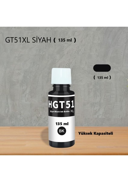 GT-5810/5811/5812/5820/5821/5822 TANK-310/315/316/319/410/415 Siyah Mürekkep 135 ml 3 Adet fiyatları