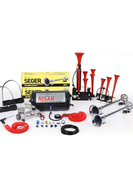 Çift Marin + Arap + Yankılı Dadan Korna Ekipmanlı Set