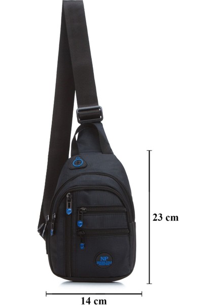Av A Dos Siyah Suya Dayanıklı USB Kulaklık Çıkışlı Keten Bel Omuz Çanta Günlük Bodybag fiyatları