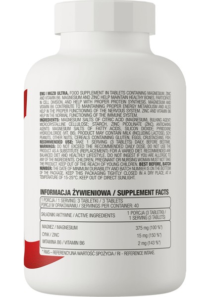 Mgzb Ultra Çinko Magnezyum B6 120 Tablet modelleri