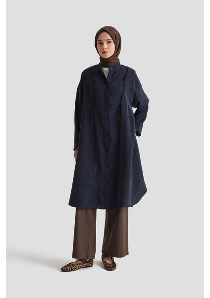 Tencel Tunik Elbise 25YD5800 Lacivert fırsatları