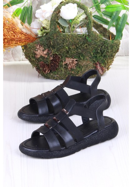 35941 Mavişim Rahat Esnek Lastik Bağlamalı Kadın Sandalet indirimleri