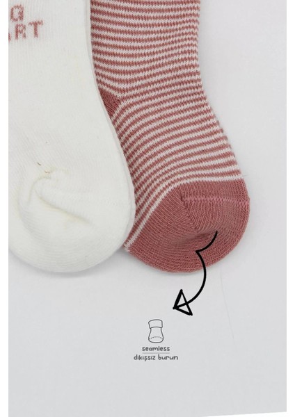 3'lü Penye Soket Çorap BS10110 Pudra modelleri