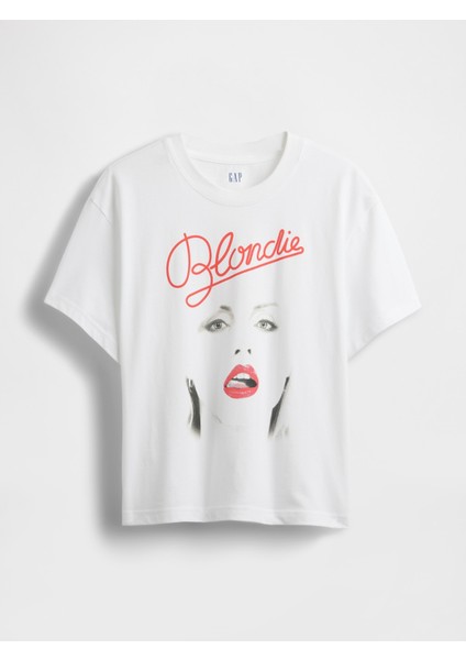 Kadın Beyaz Organik Pamuk Grafik T-Shirt fiyatları